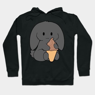 Black Bunny Chocolate Ice Cream Hoodie